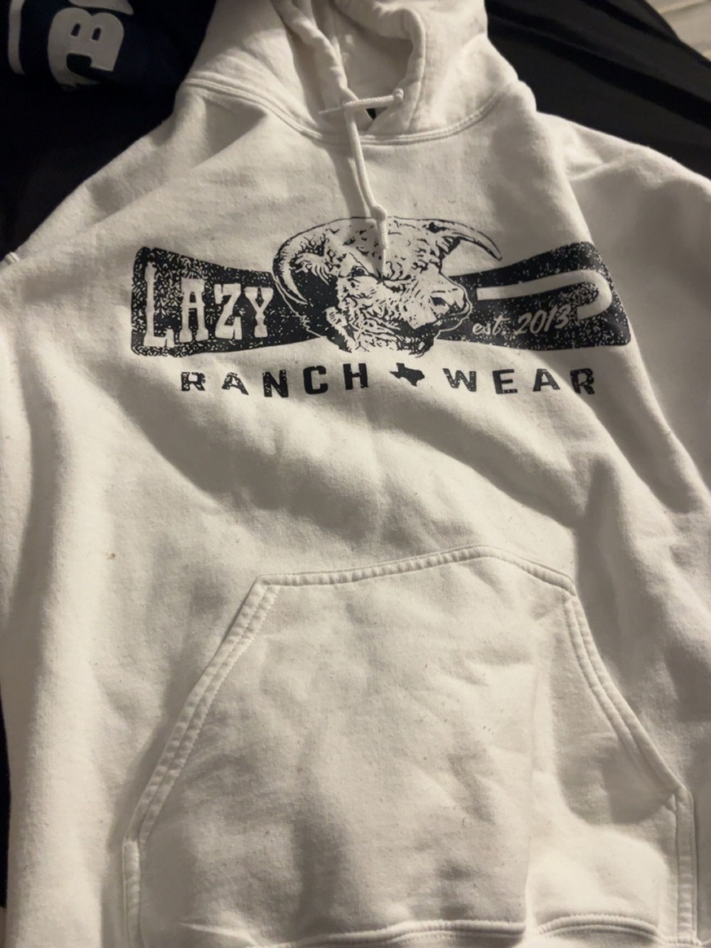 White Graphic Hoodie for Women